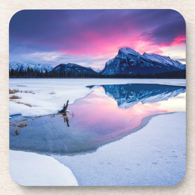 Porta-copo Gelo e neve | Mt. Rundle, Canadá (Frente)