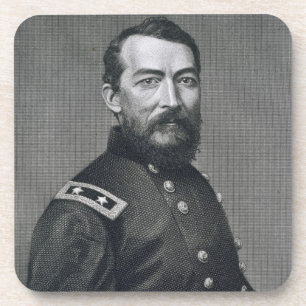 Porta-copo General Philip Sheridan, gravado de um photograp