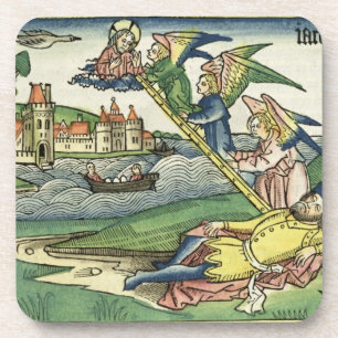 Porta-copo Génese 28 a escada de 10 Jacob, 'do Nuremberg