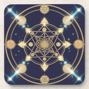 Porta-copo Geometria Estrelada – O Código do Infinito