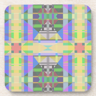 Porta-copo Geométrica Azul-Verde Amarelo
