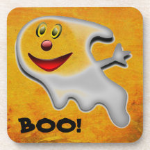 Ghost Halloween Suporte de plástico duro