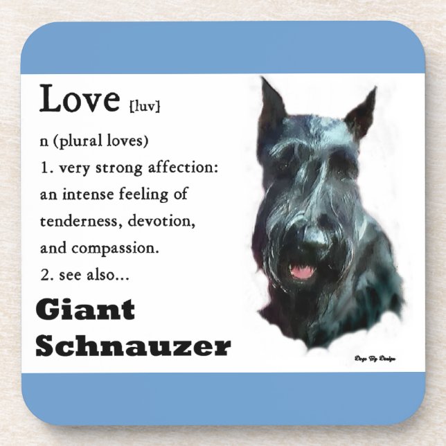 Porta-copo Giant Schnauzer Art (Frente)