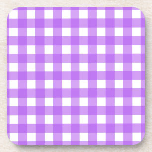Porta-copo Gingham roxo brilhante