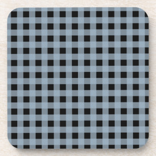 Porta-copo Gingham Slate and Black