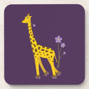 Porta-copo Girafa Caçada Roxo