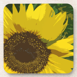 Porta-copo Girassol Girassol Grande Flor Amarelo Floral