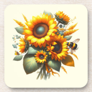 Porta-copo Girassol Margarida Floral