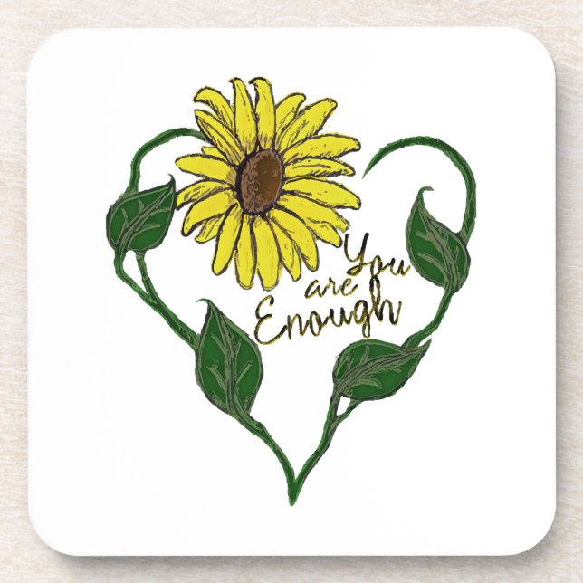 Porta-copo Girassol, você é suficiente (Frente)