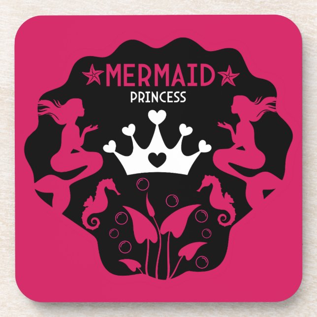 Porta-copo Girl Mermaid Princess (Frente)