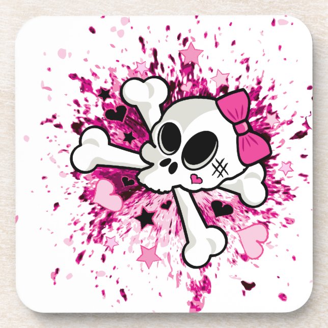 Porta-copo Girlie Skull (Frente)