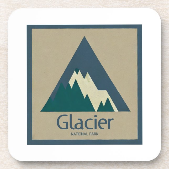 Porta-copo Glacier National Park Rustic (Frente)