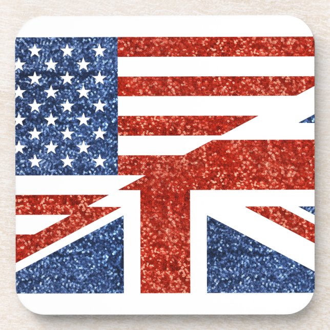 Porta-copo glitter usa uk (Frente)