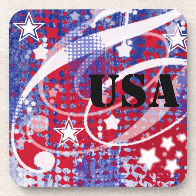 Porta-copo Glória Vermelha, Branca e Azul Personalizada (Frente)