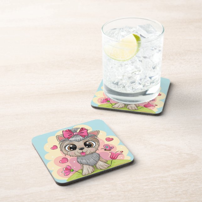Porta-copo Glossy Conjunto Glossy De Coasters De Bebida - Pre (Lado Direito)