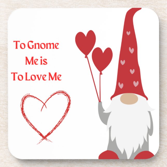 Porta-copo Gnomo Me Ama com um Namorados Gnomo (Frente)