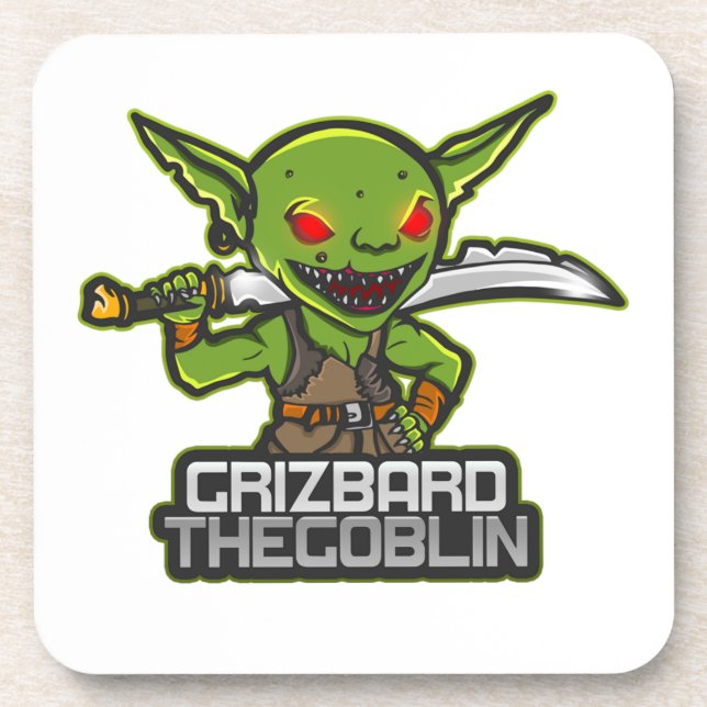 Porta-copo Goblin chamado Grizbard (Frente)