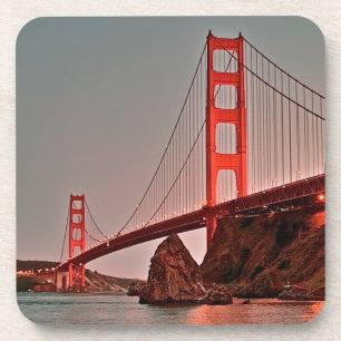 Porta-copo Golden gate bridge em Sun para baixo