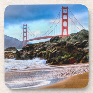 Porta-copo Golden gate bridge no por do sol