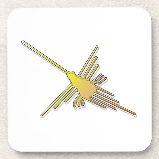 Porta-copo Golden Nazca Lines Hummingbird (Frente)