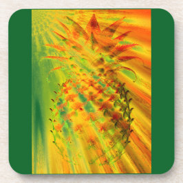 Porta-copo Golden Rays Passing Through A Large Pineapple