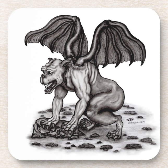 Porta-copo Golem Gargoyle (Frente)