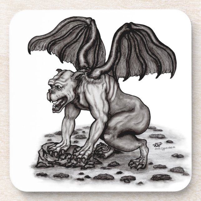 Porta-copo Golem Gargoyle (Frente)