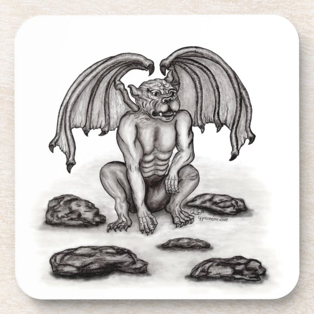 Porta-copo Golem Gargoyle (Frente)