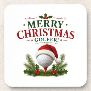 Porta-copo Golfe tema de Natal para golfista