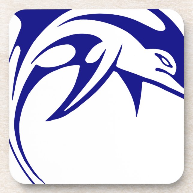 Porta-copo Golfinho Azul (Frente)
