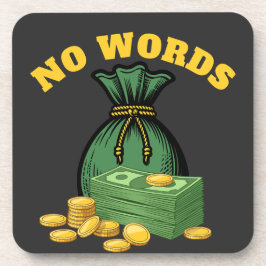 Porta-copo golpe de dinheiro - ícone de dinheiro - sem palavr