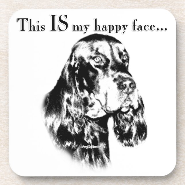 Porta-copo Gordon Setter Happy Face (Frente)