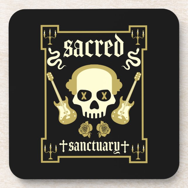 Porta-copo Gótico Rock Fashion (Frente)