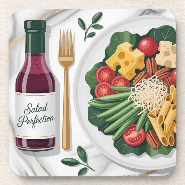 Porta-copo  Gourmet Salad Plastic Coaster Set (Frente)