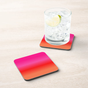 Porta-copo Gradiente Rosa, Vermelho e Laranja