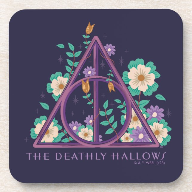 Porta-copo Gráfico Floral Deathly Hallow (Frente)