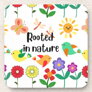 Porta-copo Gráfico inspirado no ambiente "enraizado na nature