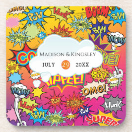 Porta-copo Grafite De Casamento Com Bocas De Pop 💥 Arte 🎨 F