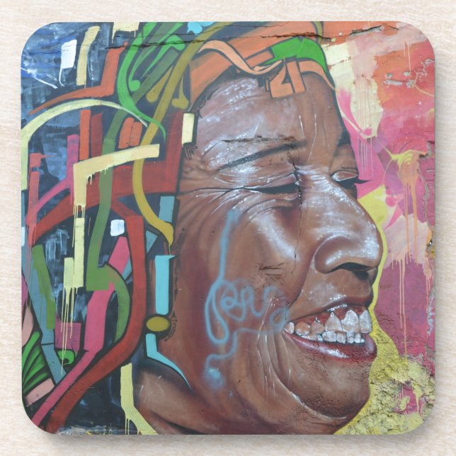 Porta-copo Grafite Face (Frente)
