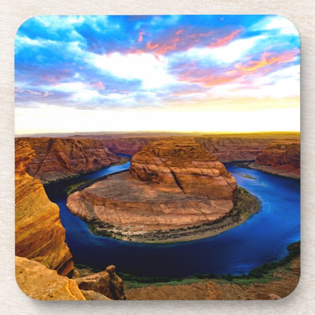 Porta-copo Grand Canyon Red Rocks e Blue Water Beauful (Frente)