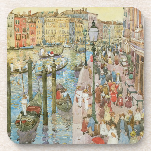 Porta-copo Grande Canal, Veneza por Maurice Prendergast (Frente)