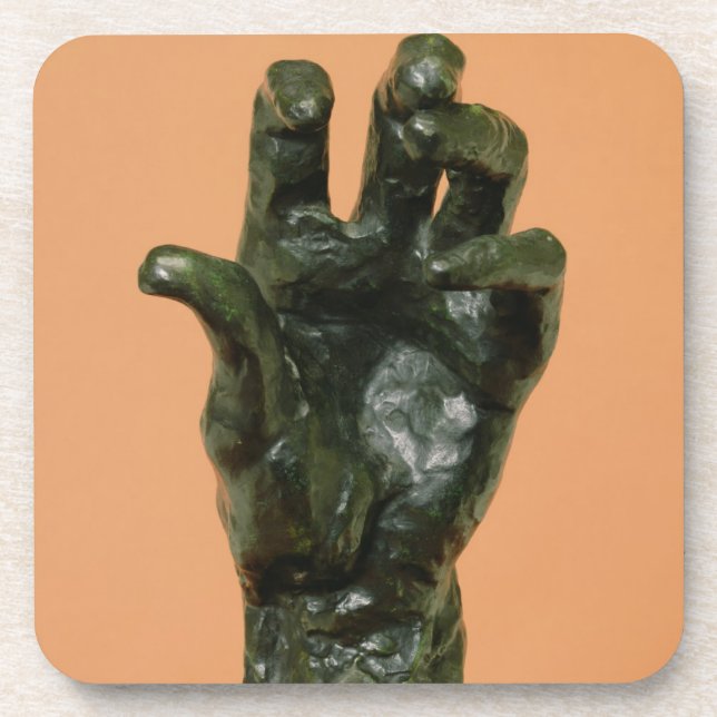 Porta-copo Grande mão esquerda (bronze) (Frente)