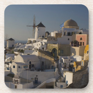 Porta-copo Grécia e ilha grega de Santorini, cidade de Oia