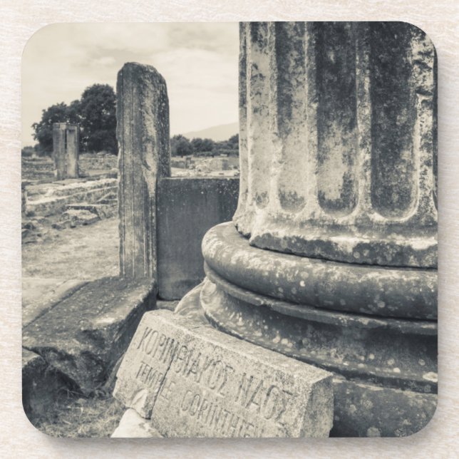 Porta-copo Grécia, ruínas de cidade antiga (Frente)