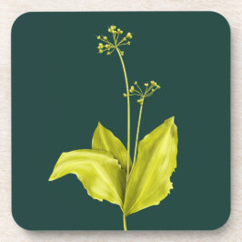 Porta-copo Grelha de Alho Selvagem de Planta Verde