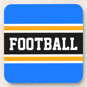 Porta-copo Grelha de FUTEBOL Verde Brilhante Azul Escuro Amar