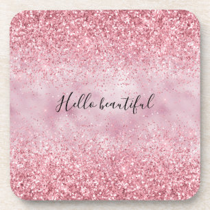 Porta-copo Grelha Glitter Girly Pink