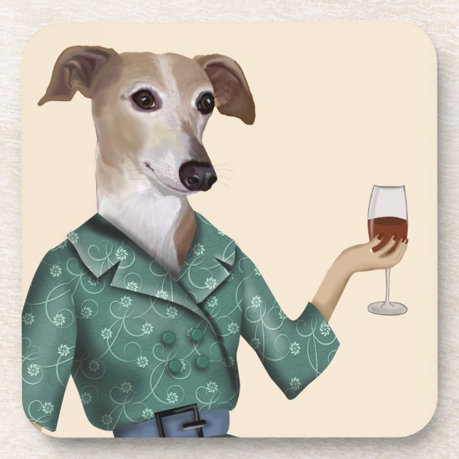 Porta-copo Greyhound Wine Snob (Frente)