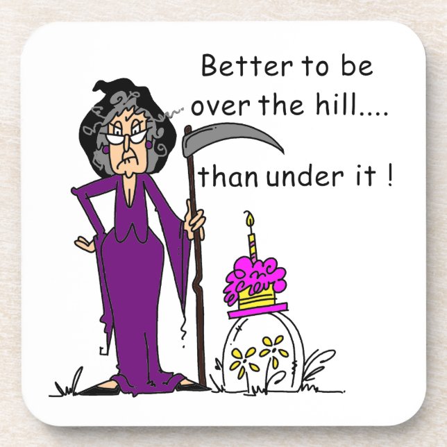 Porta-copo Grim Reaper Birthday Humor (Frente)