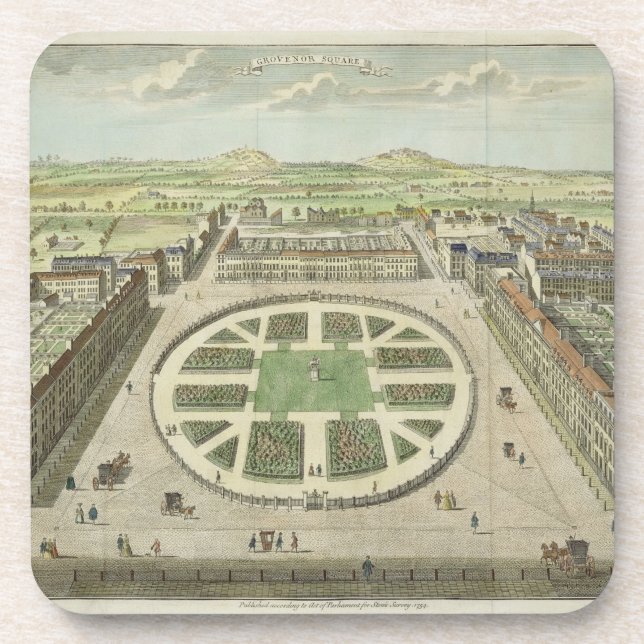 Porta-copo Grosvenor esquadra, para da "a avaliação (Frente)